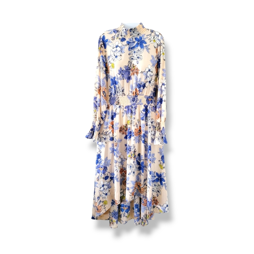 Nanette Lepore | NWOT Pretty Apricot Floral Maxi Dress (SIZE 6)